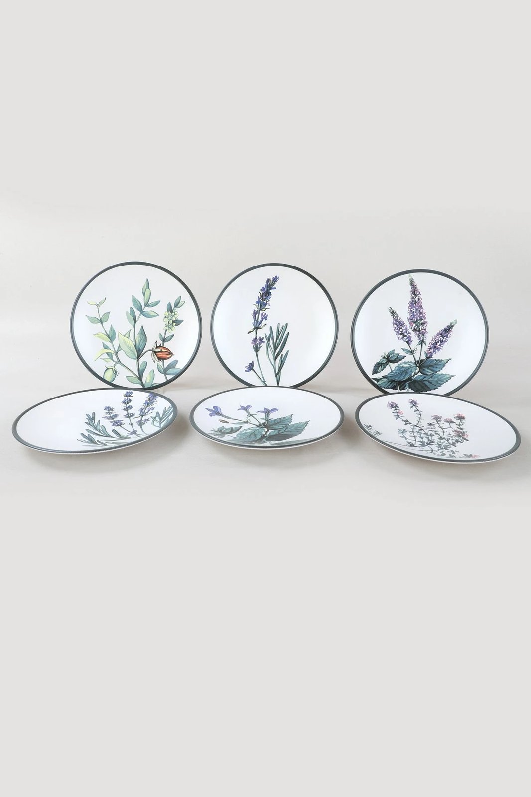 Set pjatash ëmbëlsirash prej qeramike (6 copë), Hermia Concept, ST040306F022AMD3600MASD400