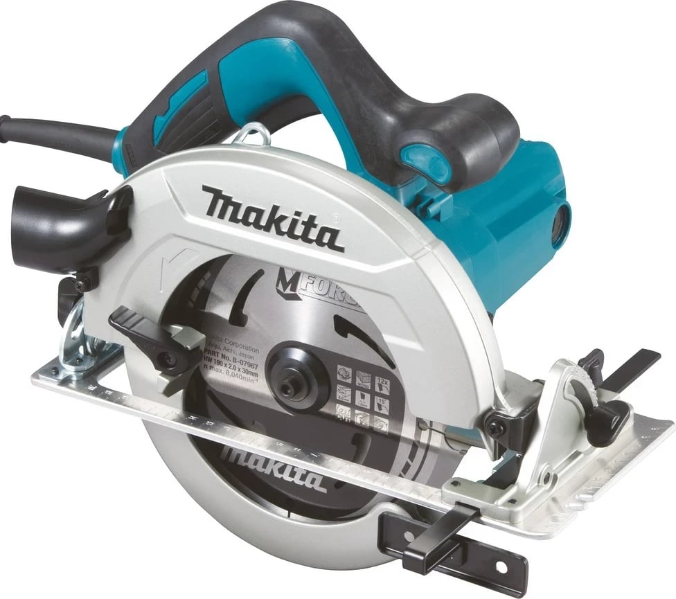Sharrë rrethore portabile Makita HS7611J, 1600 W, 19 cm, Zezë/Blu