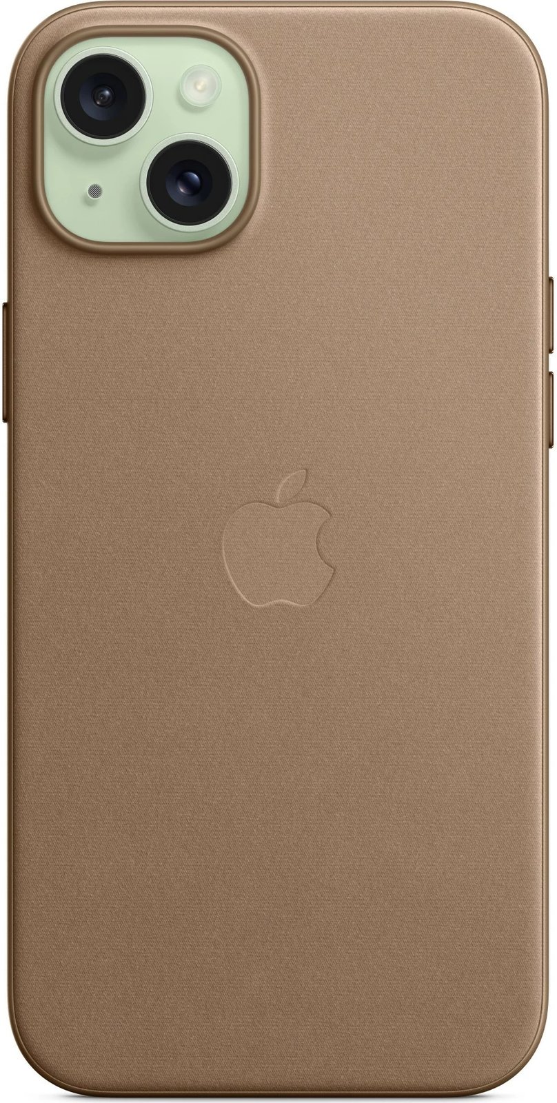 Mbështjellës Apple FineWoven për iPhone 15 Plus, taupe
