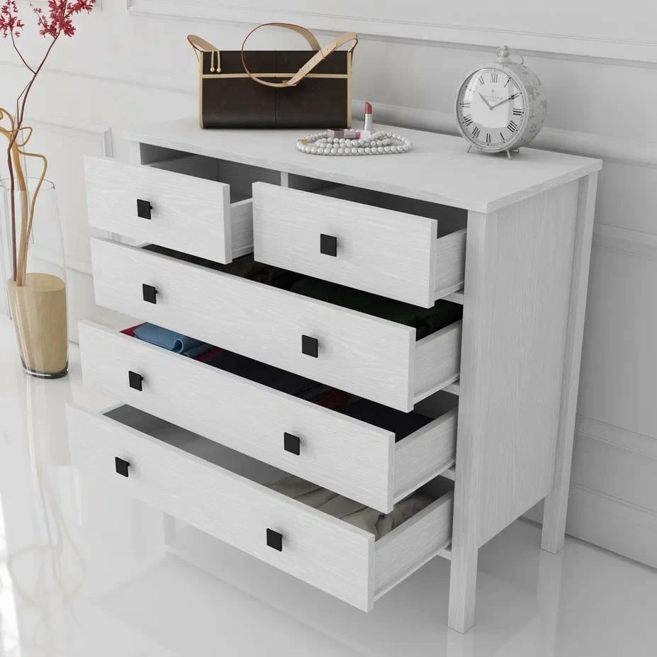 Komodë Hanah Home, FRN-10061-3, dru dhe e bardhë