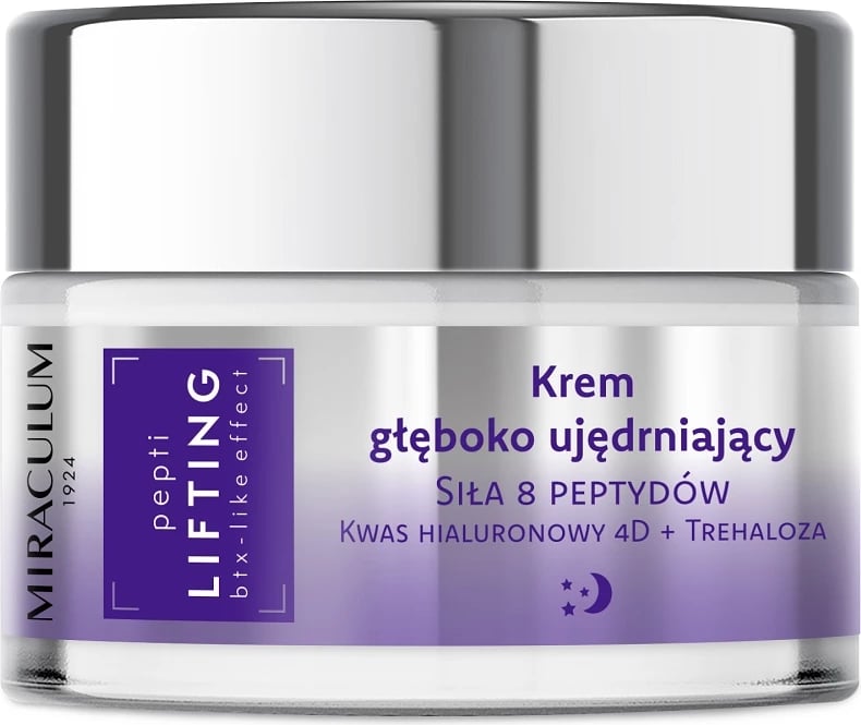 Krem nate për fytyrë për femra Miraculum Pepti Lifting Deep Firming, 50ml