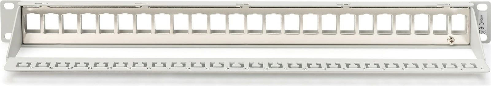 Patchpanel Digitus 24-portë, 1U, modular, gri