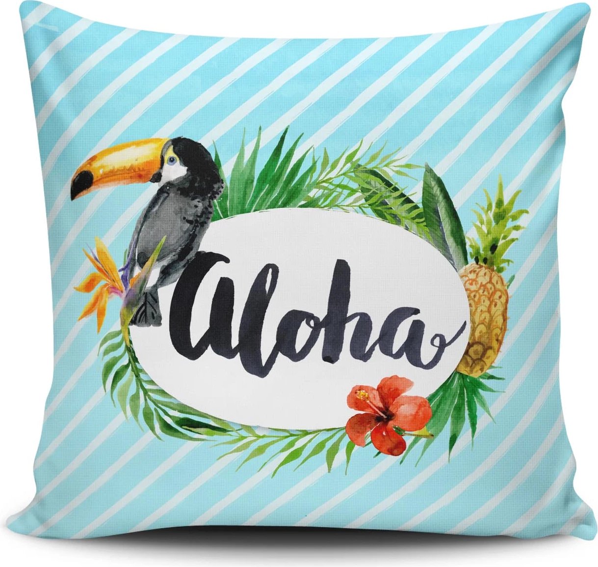 Jastëk dekorativ Aberto Design, NKRLNT-360, shumëngjyrësh, 43x43cm