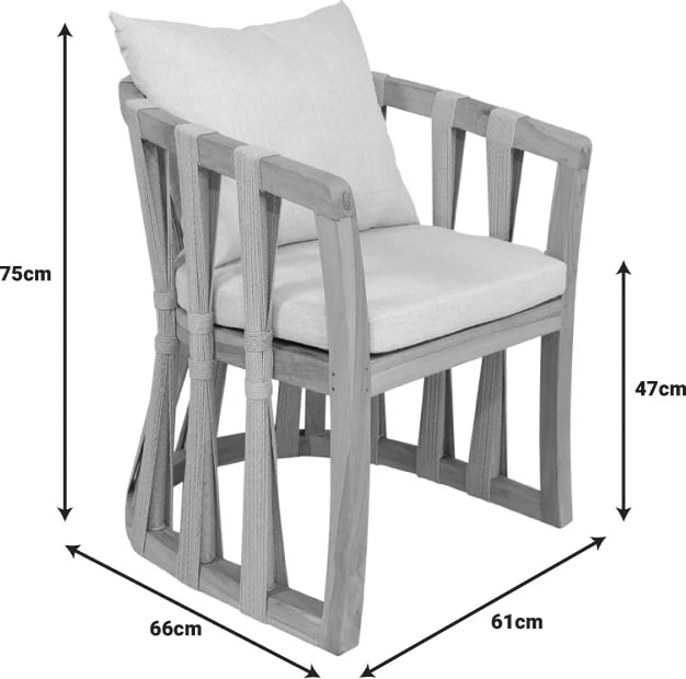 Karrige Morani skelet dru tik dhe pëlhurë, ngjyrë natyrale, 61x66x75cm