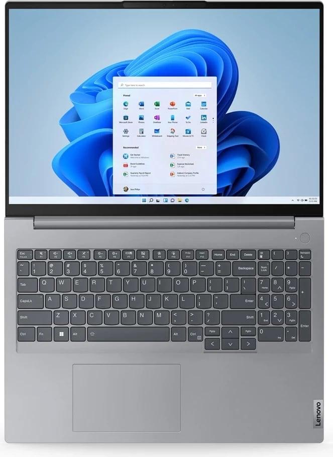 Laptop Lenovo ThinkBook 16 G6 IRL, 16", Intel Core i5-13420H, 16 GB RAM, 512 GB SSD, Windows 11 Pro, Arctic Grey
