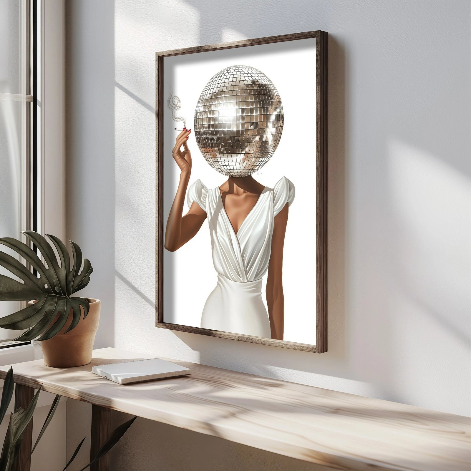 Pikturë dekorative me kornizë MDF, shumëngjyrëshe, HUM081