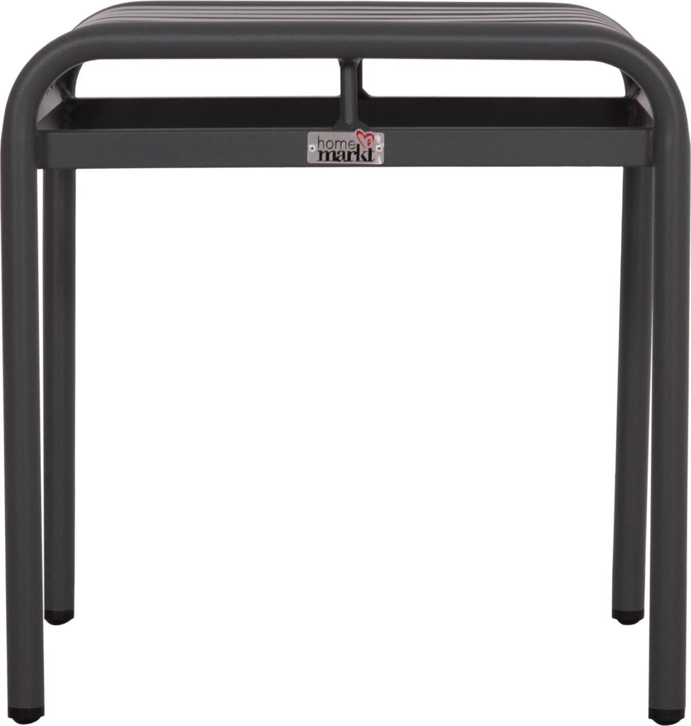 Stool i shkurtër alumini RACHEL, ngjyrë gri, FH6340.01, 45x45x46cm