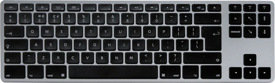 Tastierë wireless Matias FK408BT për Mac, Bluetooth, alumini, Gri