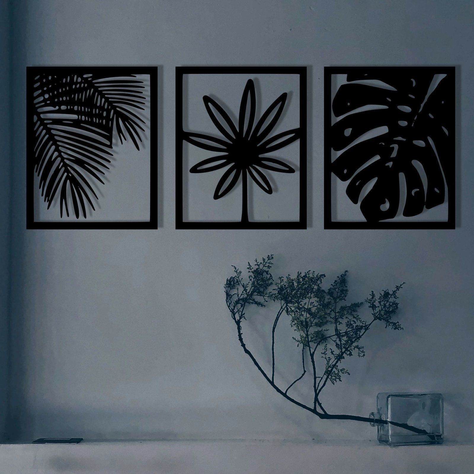 Aksesor dekorativ metalik për mur Wallity, Mutena