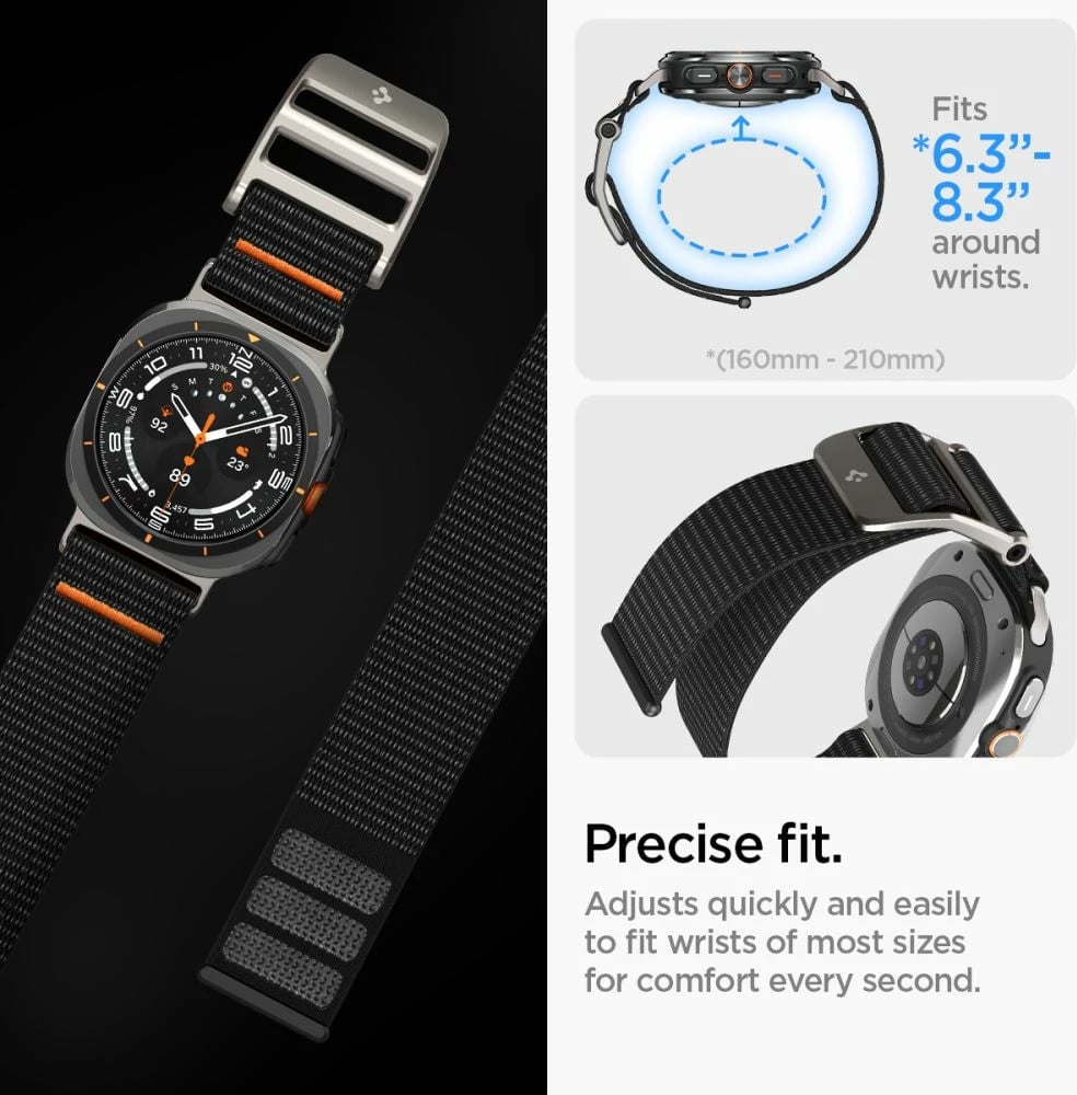 Rrip Spigen DuraPro për Samsung Galaxy Watch Ultra 47mm, Zi