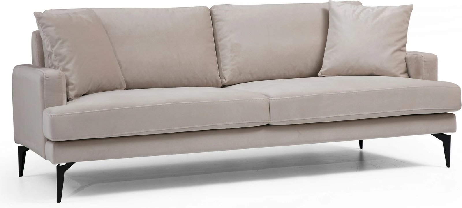 Divan treshe Papira, ngjyrë bezhë, Atelier del Sofa