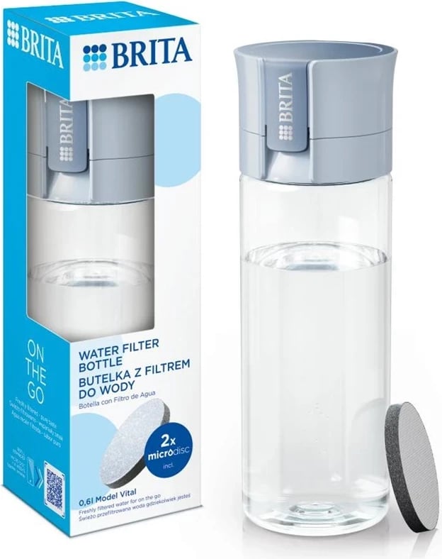Shishe filtruese uji Brita Vital, 2L, e kaltër 
