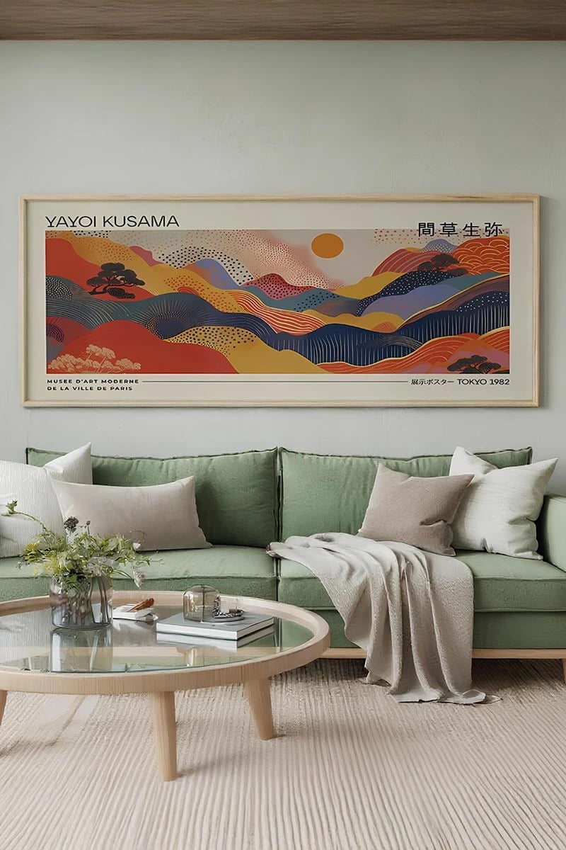 Pikturë dekorative me kornizë, Wallity, Artsmdfyty22-50120, shumëngjyrëshe, 50x120cm