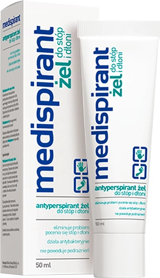 Xhel antiperspirant Medispirant për këmbë dhe duar 50ml