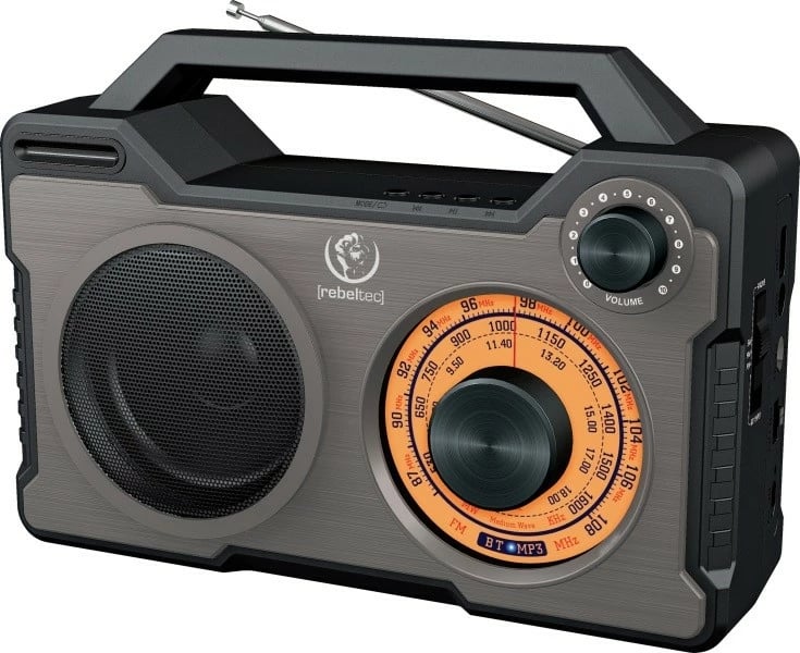 Altoparlant portativ Bluetooth Rebeltec RODOS, 10W, radio FM/MW/SW, i zi