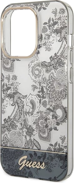 Mbështjellës Guess Porcelain Collection për iPhone 14 Pro Max 6.7", Gri Mbështjellës Guess Porcelain Collection për iPhone 14 Pro Max 6.7", Gri