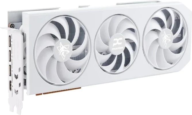 Kartelë grafike PowerColor Hellhound Radeon RX 9070 XT, 16 GB GDDR6, Bardhë