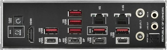 Pllakë amë Asus ROG Crosshair X870E Hero, Socket AM5, DDR5, PCIe 5.0, ATX, e zezë