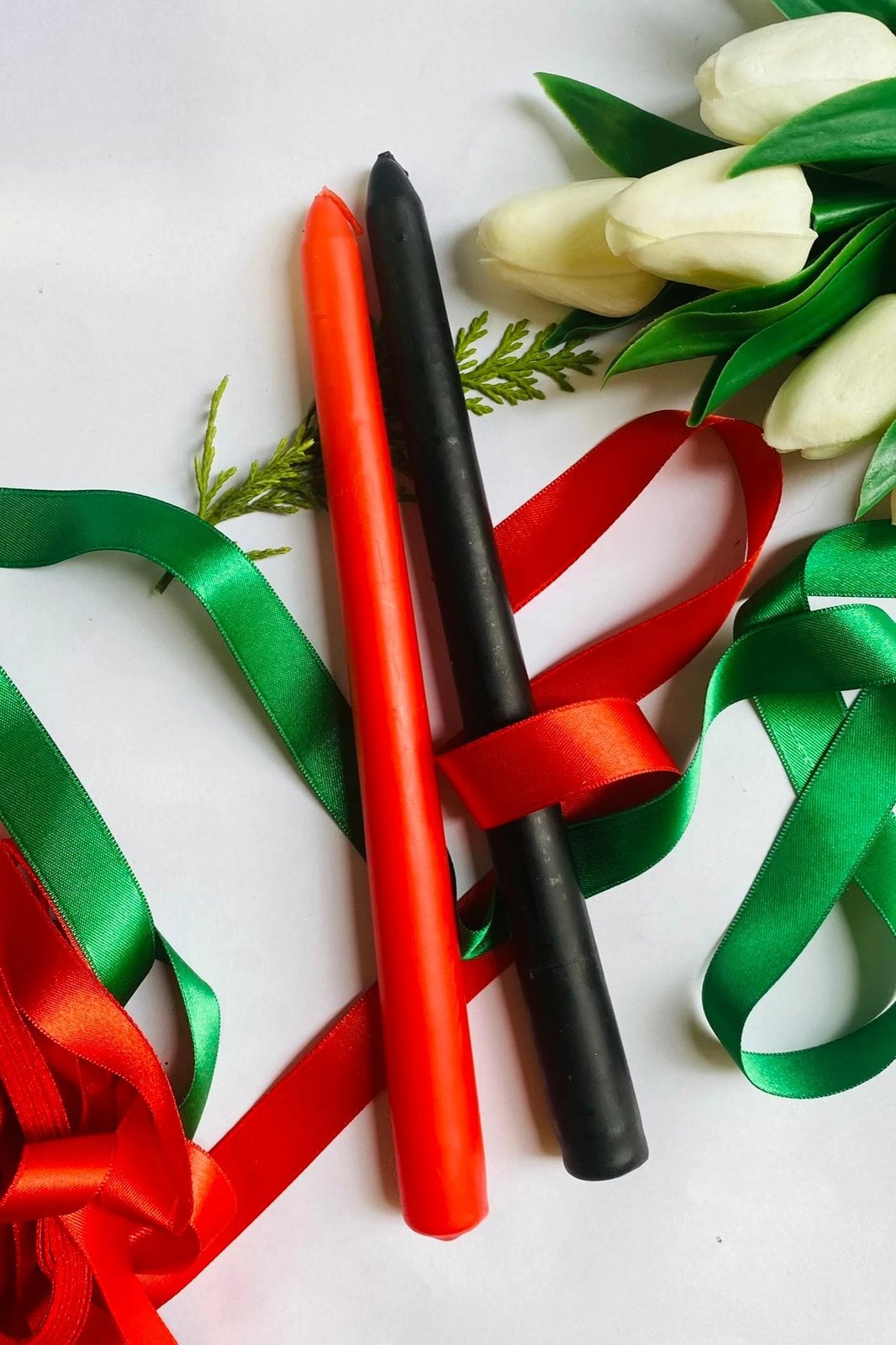 Set qirinjsh (2 copë), Evila Originals, Premium Christmas 2, të zi dhe të kuq