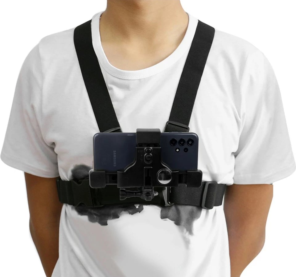 Rripa sportivë universal për telefon, kamerë, GoPro Maclean MC-445, i zi