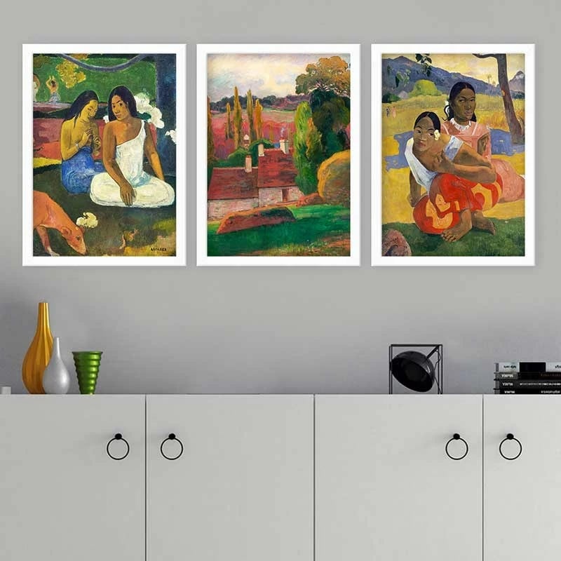 Pikturë dekorative me kornizë (3 copë), Wallity, 3BC_UN1233897_5575