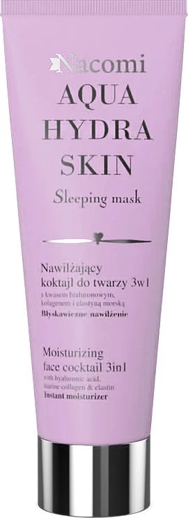 Maskë fytyre hidratuese 3në1 Nacomi Aqua Hydra Skin Moisturizing Face Cocktail për femra, 85ml