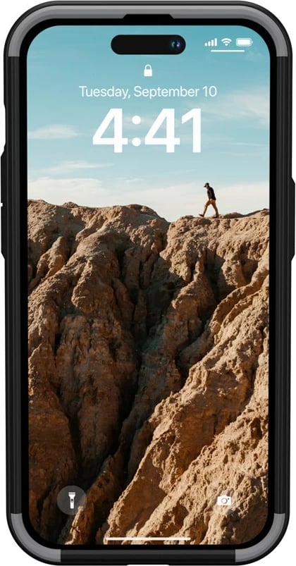 Mbështjellës Urban Armor Gear Civilian për celular, për Apple, 6.1", i zi