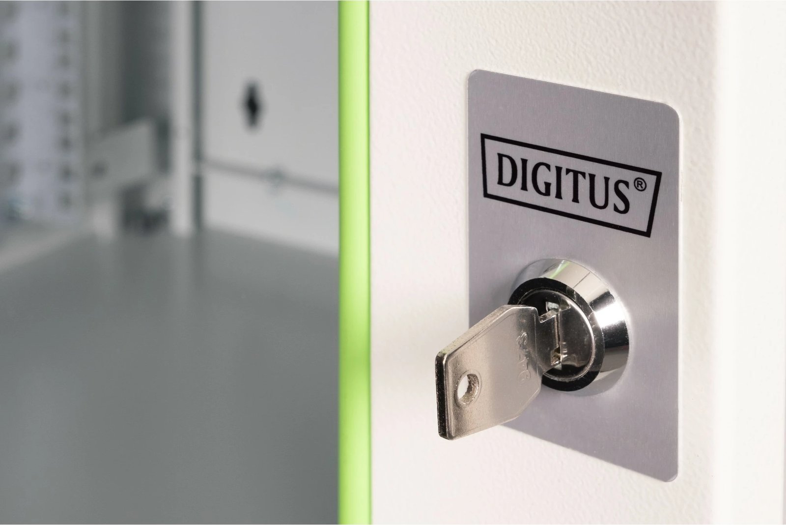 Kasë muri Digitus Unique 9U 509x600x450mm, xham, gri