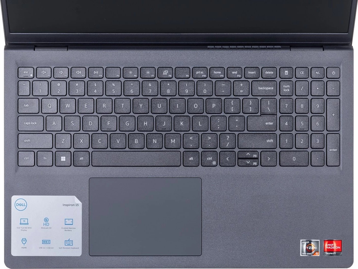 Laptop Dell L15, Ryzen 5 7520U, 15.6", 8 GB RAM, 512 GB SSD, i zi