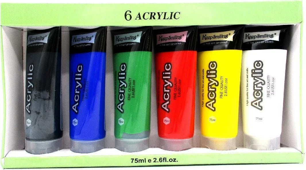 Ngjyra akrilike NEXT 6 copë x 75ml