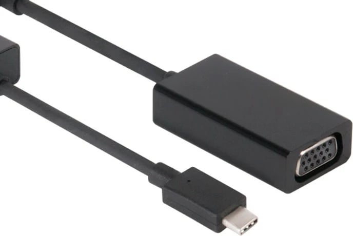 Adapter USB-C në VGA Club 3D, aktiv, 0.15m, i zi