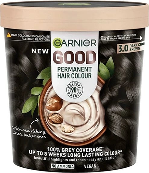 Bojë flokësh permanente Garnier Good 3.0 Castaño Oscuro unisex