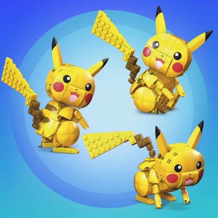 Set ndërtimi Mega Bloks Pokémon Pikachu GMD31, 211 pjesë, e verdhë