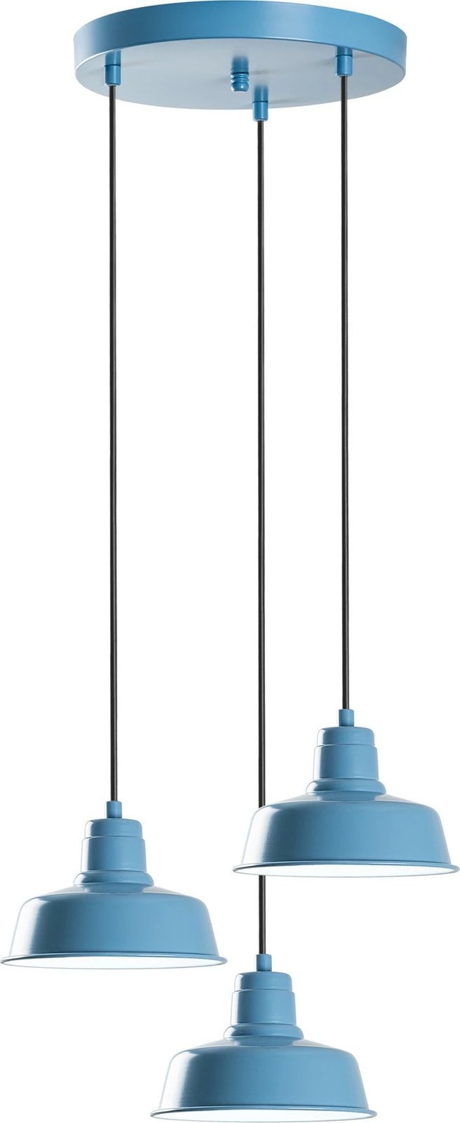 Llambë tavani Opviq Memati, ngjyrë kaltër e çelët, 3 llamba Llambë tavani Opviq Memati, ngjyrë kaltër e çelët, 3 llamba
