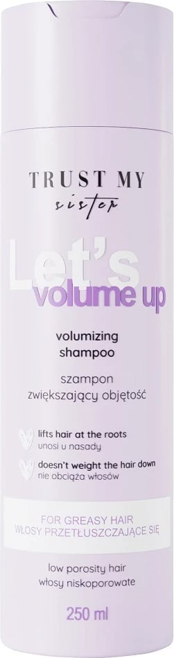 Shampon për femra Trust My Sister Let's Volume Up Low-Porosity Hair, 250ml Shampon për femra Trust My Sister Let's Volume Up Low-Porosity Hair, 250ml