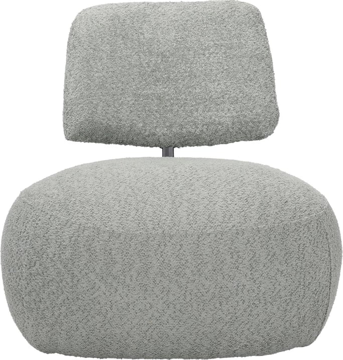 Karrige Stonie, stof bouclé, ngjyrë e gjelbër, 67x73x67cm