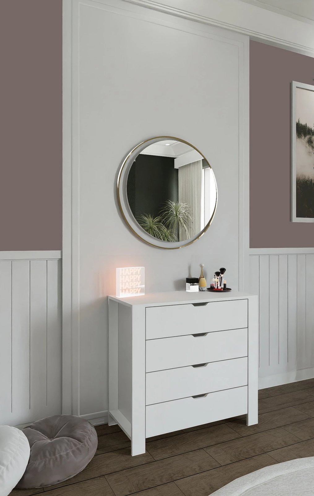 Komodë Hanah Home Duru 1600-31, e bardhë