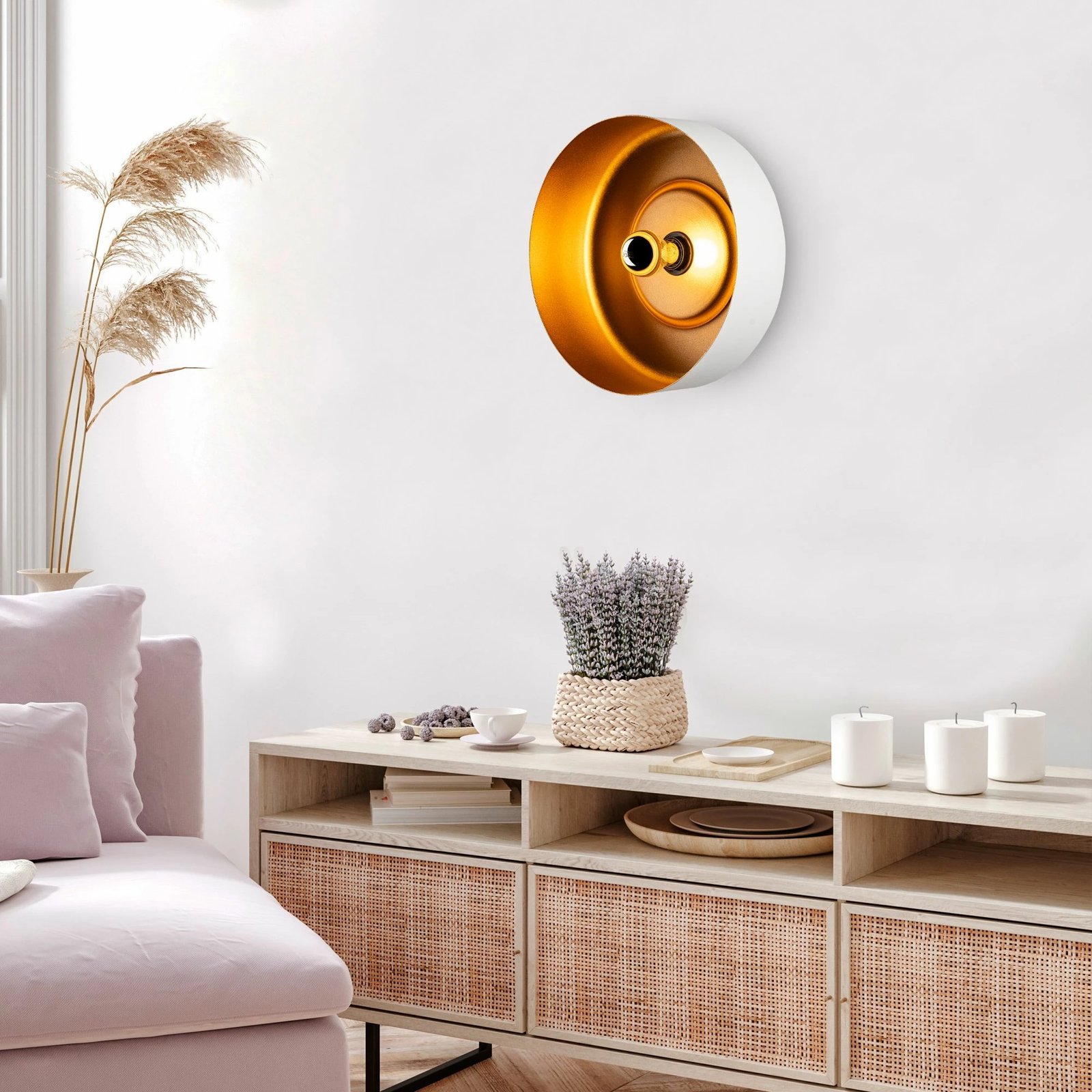 Llambë muri Opviq, Vesta - 15073, e bardhë