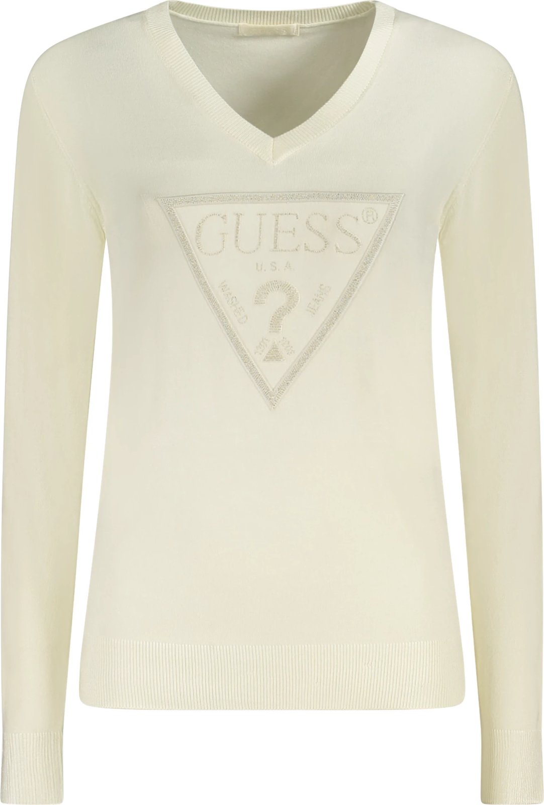 Xhemper GUESS JEANS femra, të bardhë