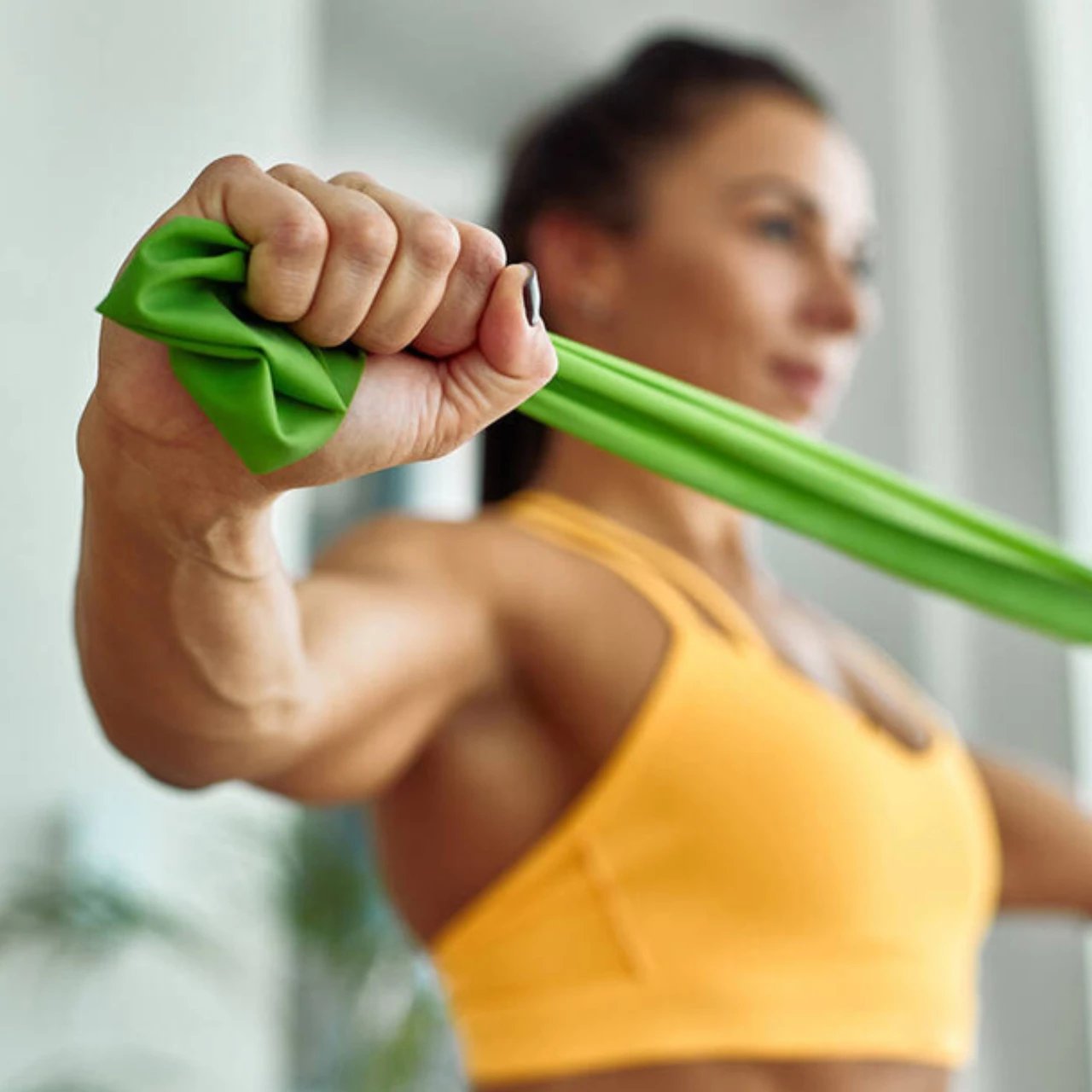 Shirit rezistence për fitnes Smj, jeshil