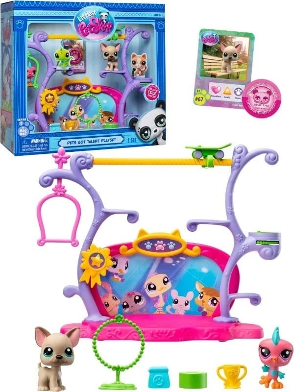 Set lodrash Littlest Pet Shop Got Talent, TM Toys, 2 figura, shumëngjyrësh