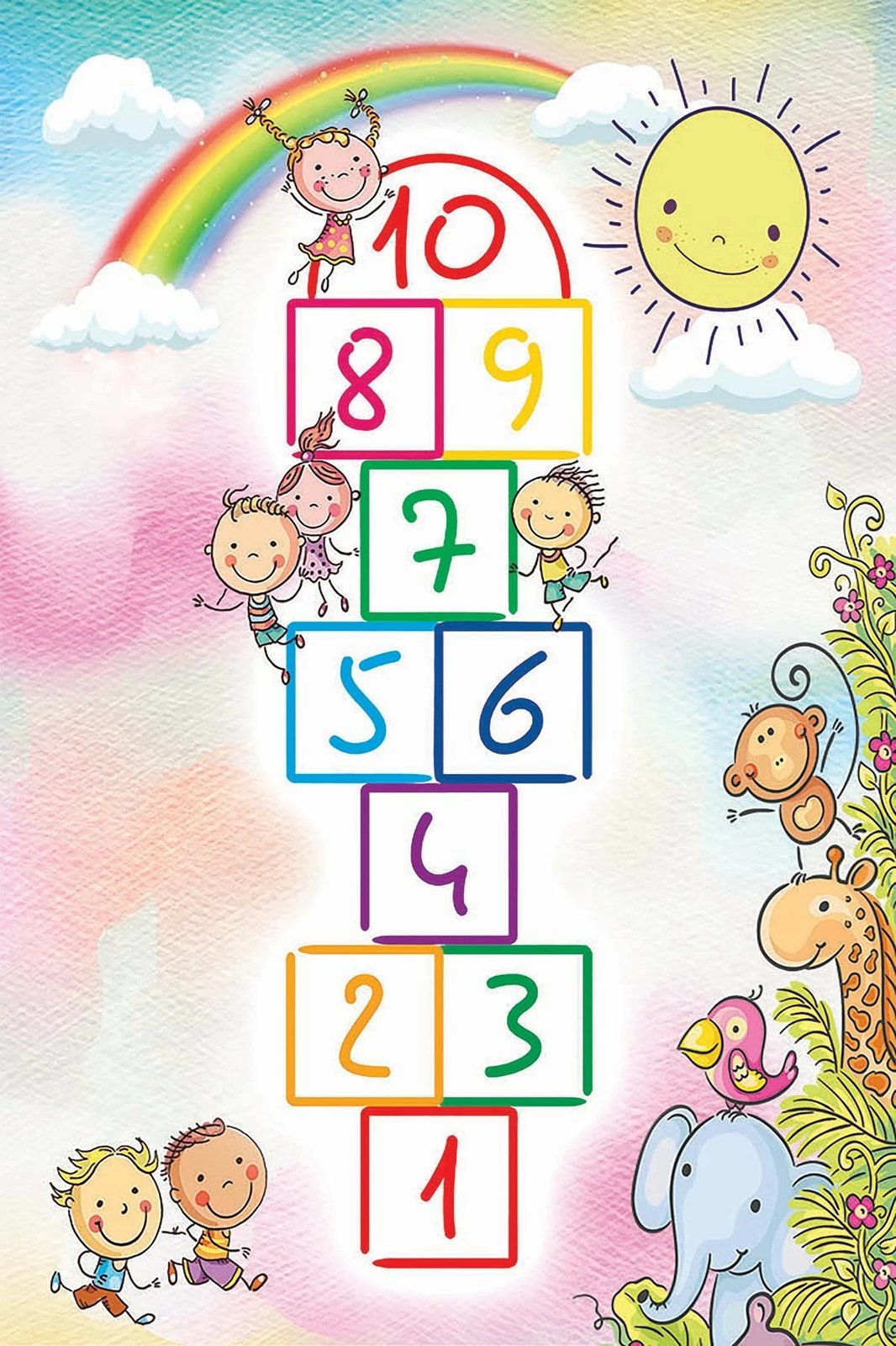 Qilim për fëmijë, shumëngjyrësh, Conceptum Hypnose, HMNT519, 80x120 cm