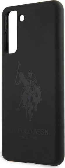 Mbështjellës U.S. Polo Assn. USHCS21SSLHRTBK Silicone On Tone për Samsung Galaxy S21, i zi