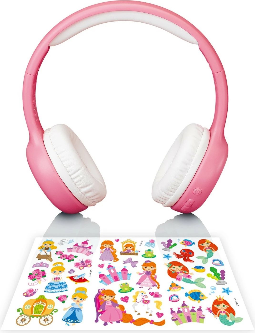 Kufje Lenco HPB-110PK, Bluetooth, për fëmijë, 20 orë, rozë