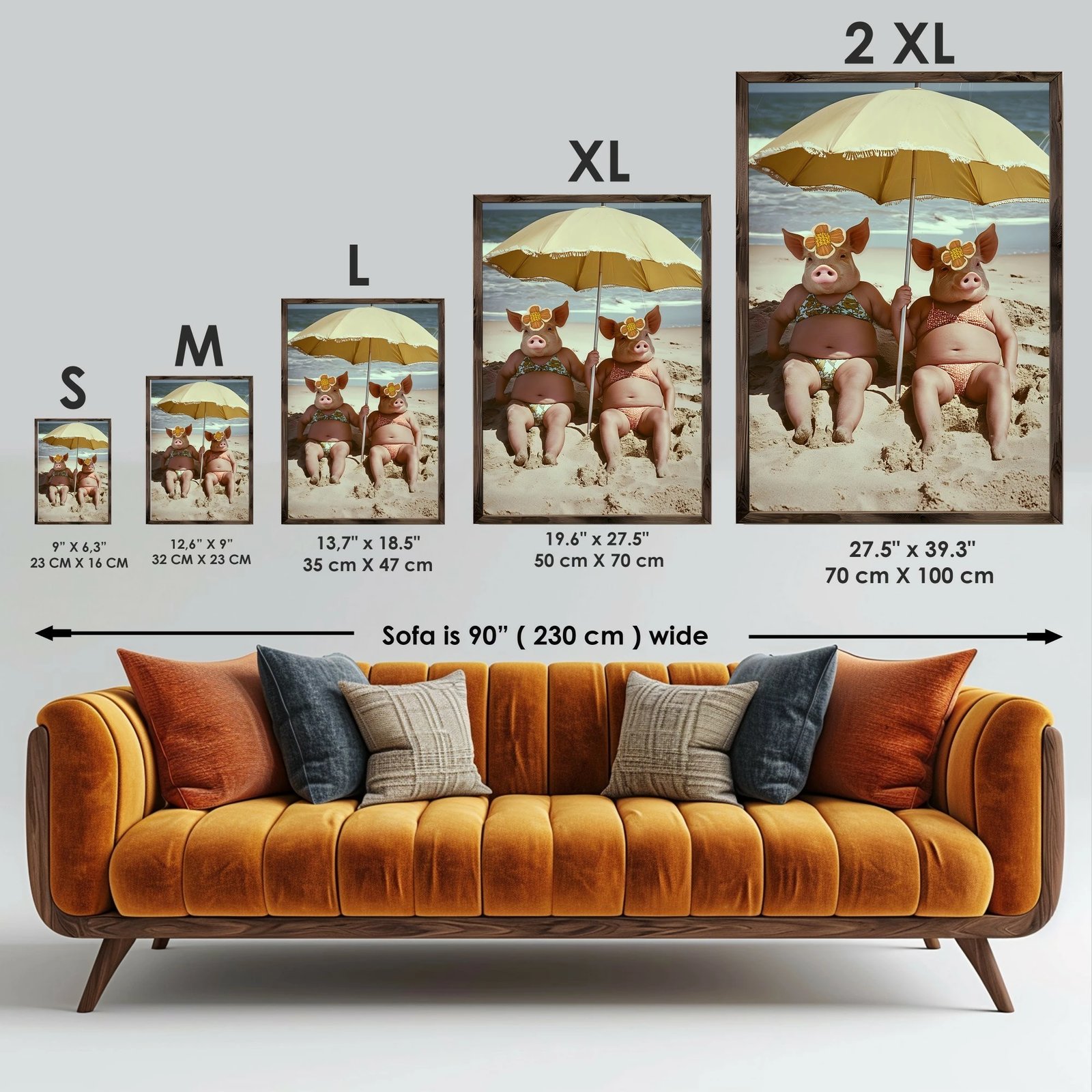 Pikturë dekorative me kornizë MDF, Wallity, GE099-L