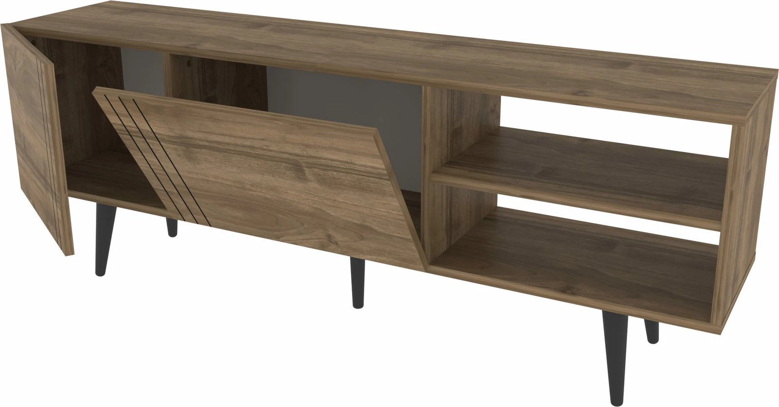 Komodë TV Hanah Home, Ronas, ngjyrë arre