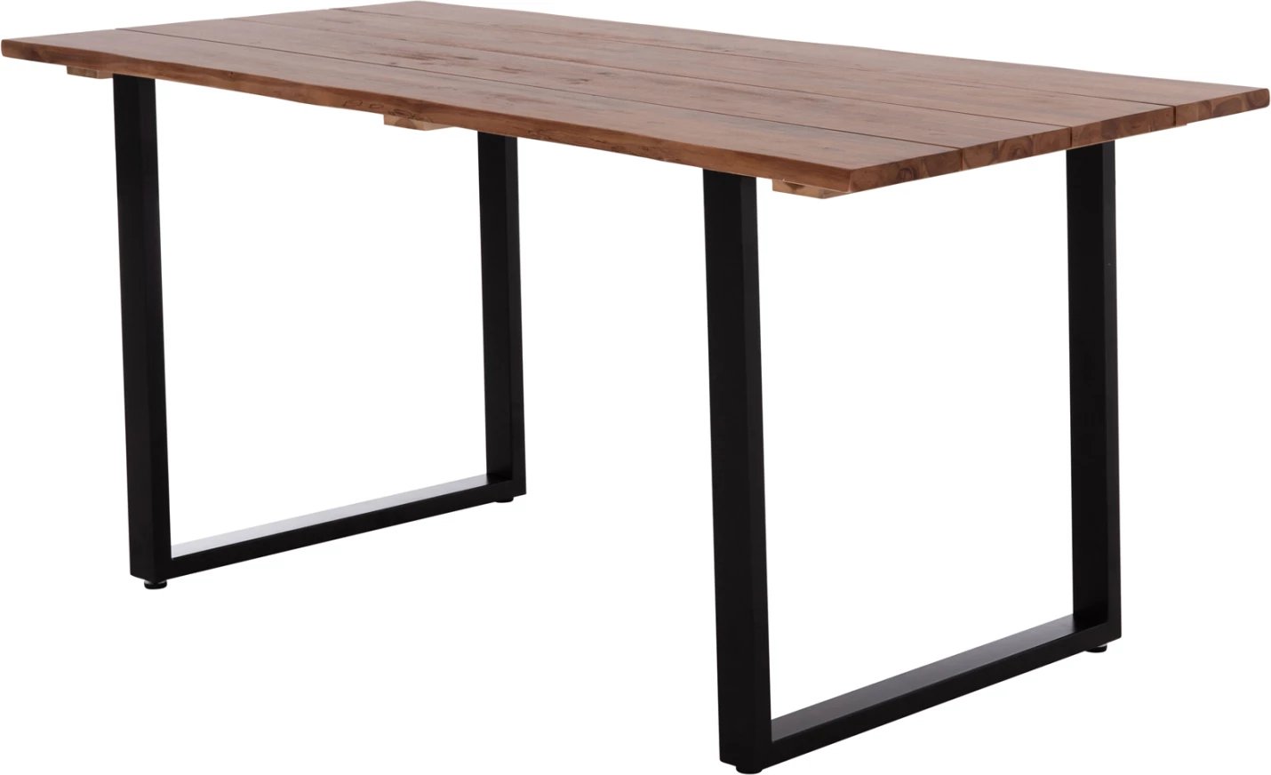 Tavolinë ngrënieje për jashtë, dru akacie, këmbë metalike, 160x80x76cm, FRIGGO FH6375.02
