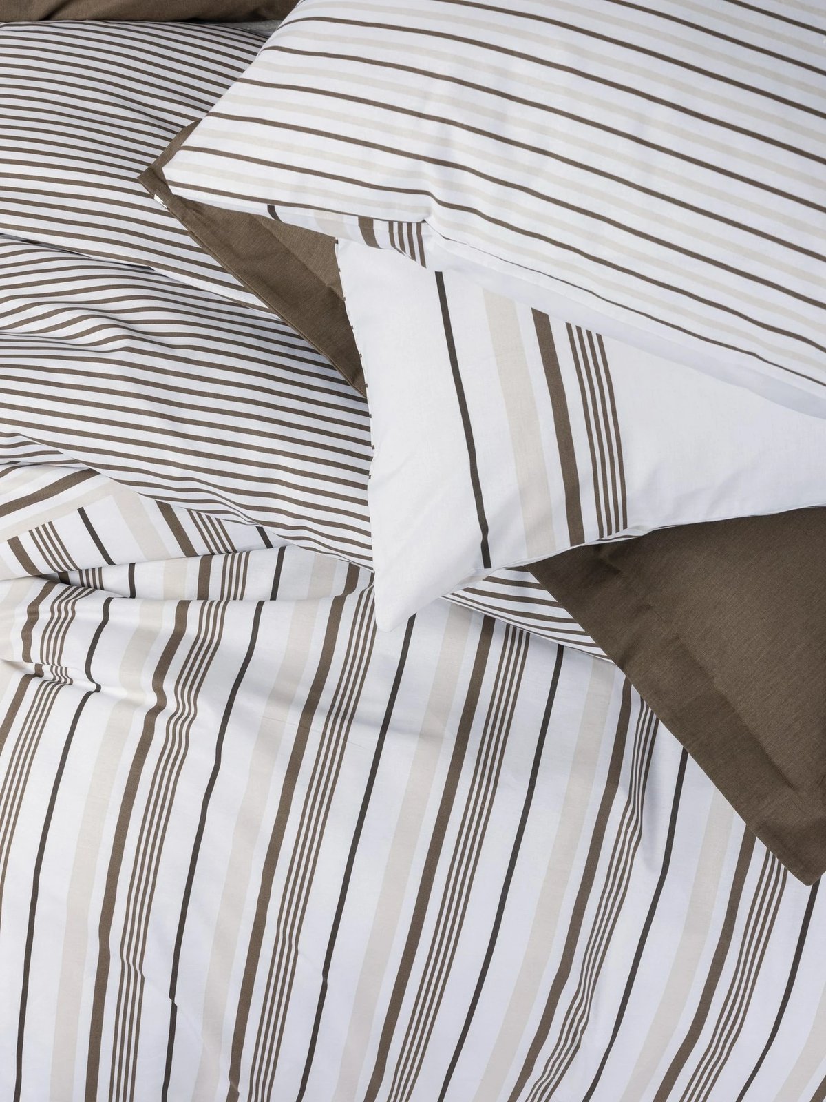 Set mbulesë për jorgan super king, ngjyrë kafe, L'essentiel, Swell