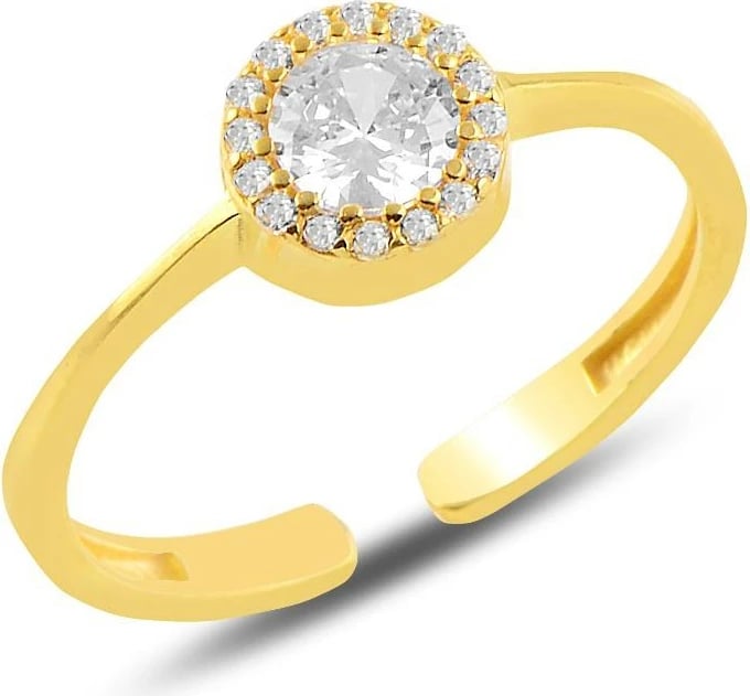 Unazë argjendi Jumeon, ngjyrë ari, 11018G