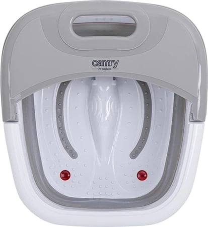 Masazhues këmbësh me ujë palosës, Camry, CR 2174, 6L, 450W, ngrohje 43-45°C, gri/e bardhë